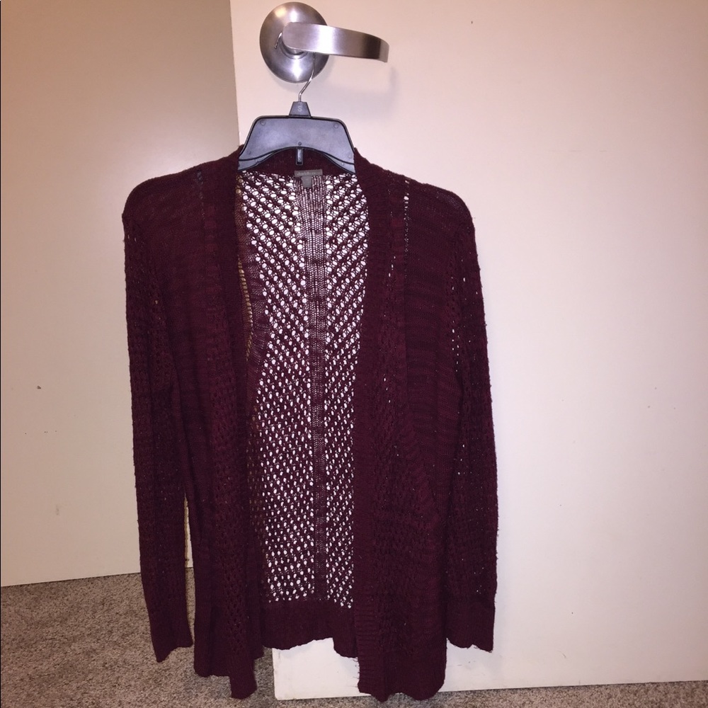 Maroon Cardigan
